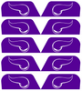 Minnesota Vikings Visor Tab Decals for Full Size Football Helmet PICK YOUR COLOR