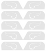 Minnesota Vikings Visor Tab Decals for Full Size Football Helmet PICK YOUR COLOR