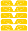 Minnesota Vikings Visor Tab Decals for Full Size Football Helmet PICK YOUR COLOR