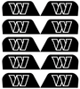 Washington Commanders Visor Tab Decals for Full Size Football Helmet PICK YOUR COLOR