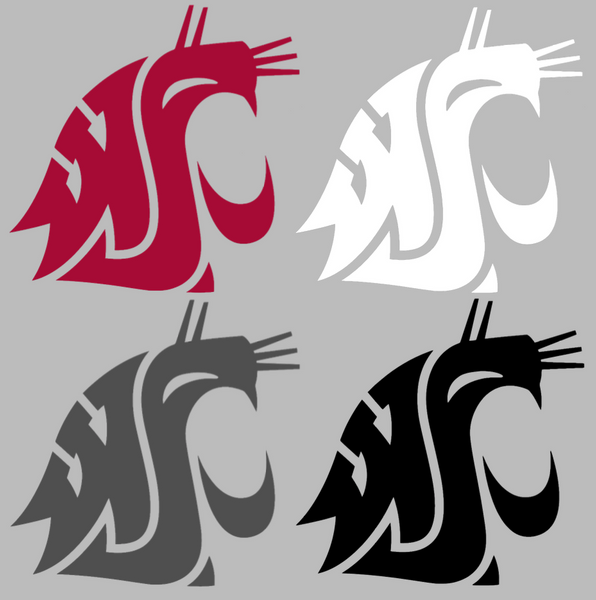 Washington State Cougars Team Logo Premium DieCut Vinyl Decal PICK COLOR & SIZE