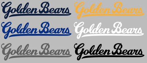 Cal California Golden Bears Team Name Logo Premium DieCut Vinyl Decal PICK COLOR & SIZE
