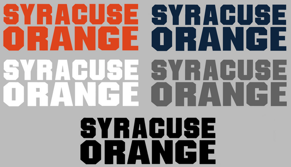 Syracuse Orange Team Name Logo Premium DieCut Vinyl Decal PICK COLOR & SIZE