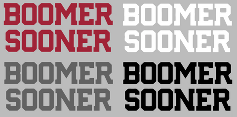 Oklahoma Sooners Boomer Sooner Logo Premium DieCut Vinyl Decal PICK COLOR & SIZE