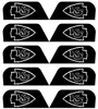 Kansas City Chiefs Visor Tab Decals for Full Size Football Helmet PICK YOUR COLOR
