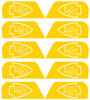 Kansas City Chiefs Visor Tab Decals for Full Size Football Helmet PICK YOUR COLOR