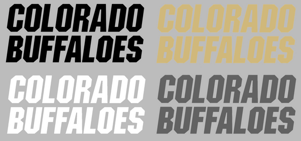Colorado Buffaloes Team Name Logo Premium DieCut Vinyl Decal PICK COLOR & SIZE