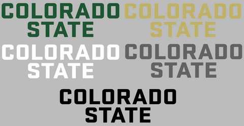 Colorado State Rams Team Name Logo Premium DieCut Vinyl Decal PICK COLOR & SIZE
