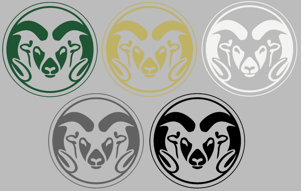 Colorado State Rams Team Logo Premium DieCut Vinyl Decal PICK COLOR & SIZE