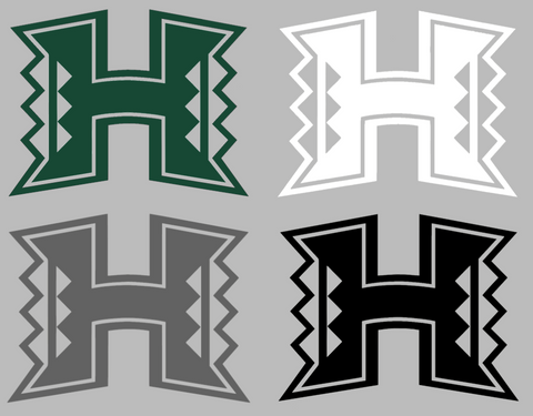 Hawaii Warriors Team Logo Premium DieCut Vinyl Decal PICK COLOR & SIZE