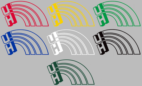 Hawaii Warriors Retro Throwback Logo Premium DieCut Vinyl Decal PICK COLOR & SIZE