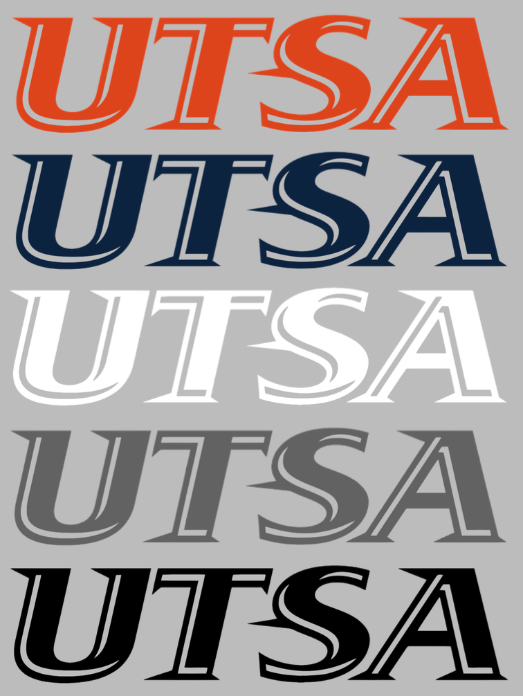Texas San Antonio Roadrunners UTSA Logo Premium DieCut Vinyl Decal PICK COLOR & SIZE