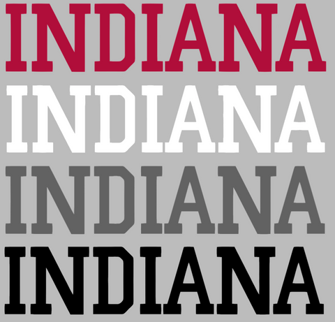 Indiana Hoosiers Team Name Logo Premium DieCut Vinyl Decal PICK COLOR & SIZE