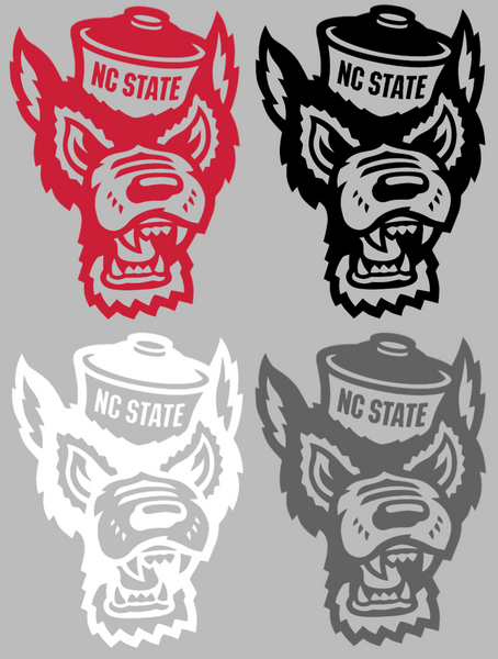 North Carolina NC State Wolfpack Mascot Logo Premium DieCut Vinyl Decal PICK COLOR & SIZE