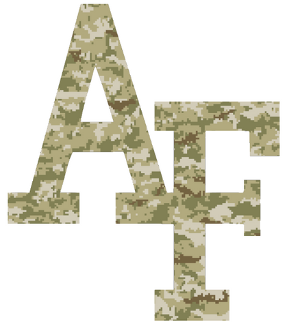 Air Force Falcons Salute to Service Camouflage Camo Vinyl Decal PICK SIZE