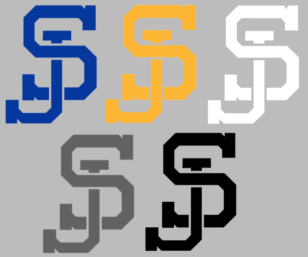 San Jose Spartans SJ Logo Premium DieCut Vinyl Decal PICK COLOR & SIZE