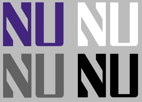 Northwestern Wildcats NU Logo Premium DieCut Vinyl Decal PICK COLOR & SIZE