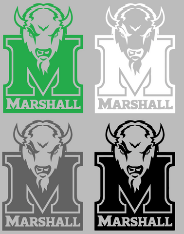 Marshall Thundering Herd Alternate Team Logo Premium DieCut Vinyl Decal PICK COLOR & SIZE