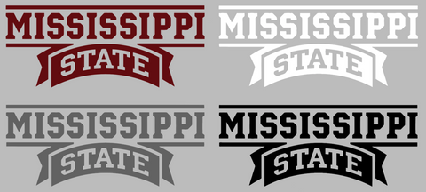 Mississippi State Bulldogs Team Name Logo Premium DieCut Vinyl Decal PICK COLOR & SIZE