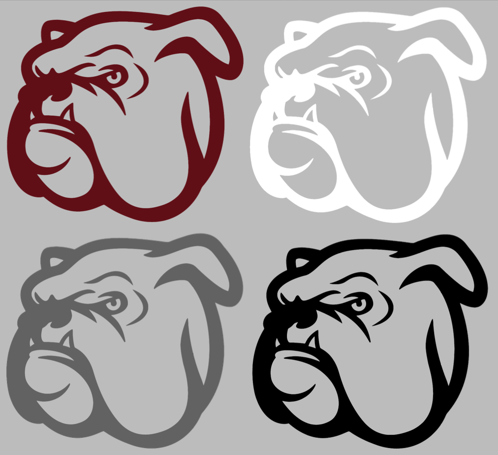 Mississippi State Bulldogs Mascot Logo Premium DieCut Vinyl Decal PICK COLOR & SIZE