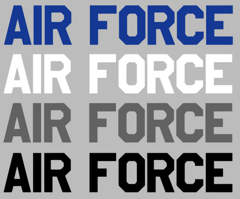 Air Force Falcons Team Name Logo Premium DieCut Vinyl Decal PICK COLOR & SIZE