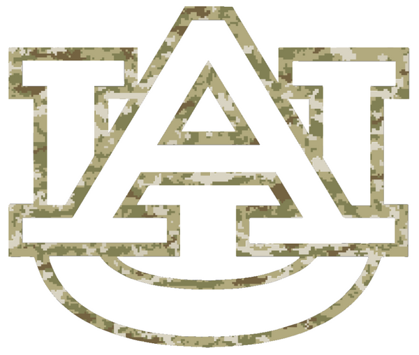 Auburn Tigers Salute to Service Camouflage Camo Vinyl Decal PICK SIZE