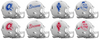 Atlanta Braves Retro Throwback Custom Concept White Mini Riddell Speed Football Helmet