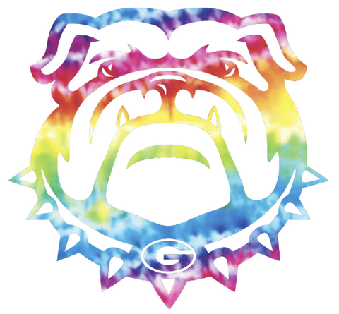 Georgia Bulldogs Uga Mascot Crucial Catch Cancer Multi Color Vinyl Decal PICK SIZE