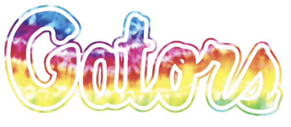 Florida Gators Script Logo Crucial Catch Cancer Multi Color Vinyl Decal PICK SIZE