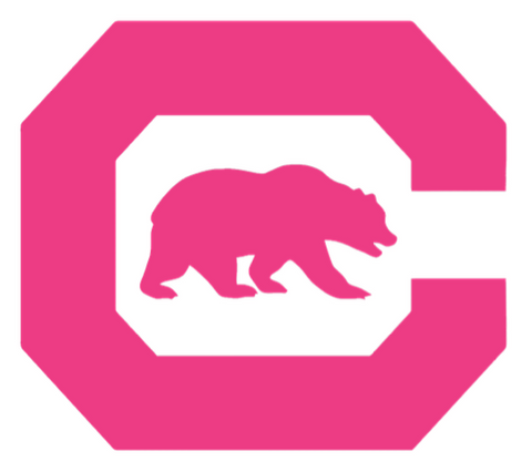 Cal California Bears HOT PINK Alternate Logo Premium DieCut Vinyl Decal PICK SIZE