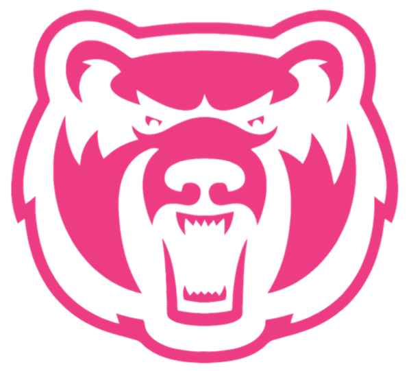 Central Arkansas Bears HOT PINK Team Logo Premium DieCut Vinyl Decal PICK SIZE