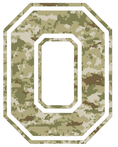 Ohio State Buckeyes Alternate Logo Salute to Service Camouflage Camo Vinyl Decal PICK SIZE