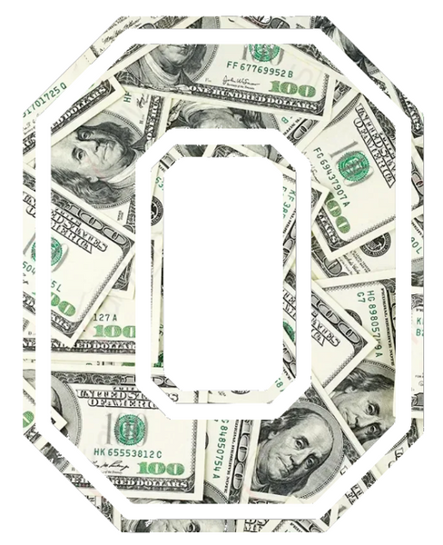 Ohio State Buckeyes Alternate Logo Money Print Premium DieCut Vinyl Decal PICK SIZE