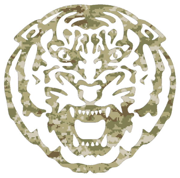 LSU Tigers Team Logo Salute to Service Camouflage Camo Vinyl Decal PICK SIZE