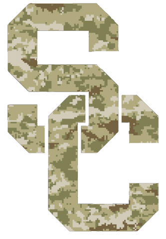 USC Southern California Trojans SC Logo Salute to Service Camouflage Camo Vinyl Decal PICK SIZE