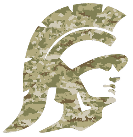 USC Southern California Trojans Alternate Trojan Logo Salute to Service Camouflage Camo Vinyl Decal PICK SIZE