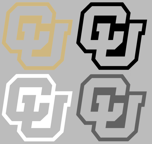 Colorado Buffaloes CU Logo Premium DieCut Vinyl Decal PICK COLOR & SIZE