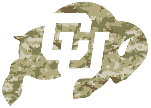 Colorado Buffaloes Salute to Service Camouflage Camo Vinyl Decal PICK SIZE