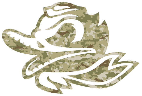 Oregon Ducks Combat Puddles Logo Salute to Service Camouflage Camo Vinyl Decal PICK SIZE