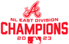 Atlanta Braves 2023 NL East Champions Premium Vinyl Decal PICK COLOR & SIZE