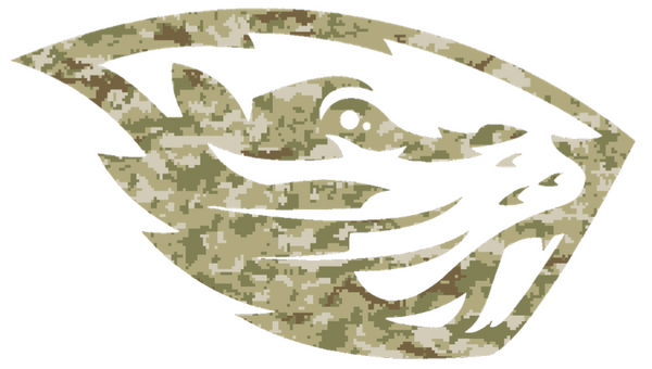 Oregon State Beavers Salute to Service Camouflage Camo Vinyl Decal PICK SIZE