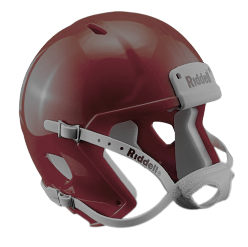 Maroon Custom Riddell Speed Mini Football Helmet Blank Shell