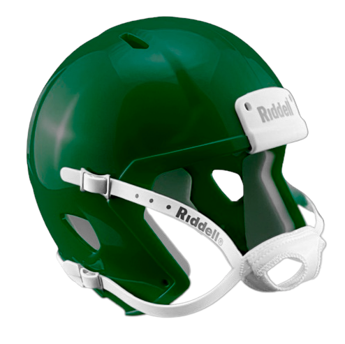 Green Custom Riddell Speed Mini Football Helmet Blank Shell