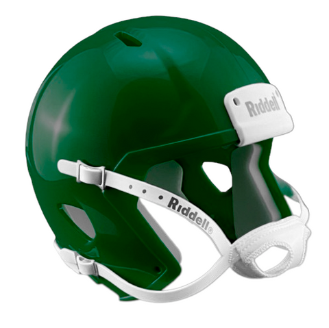 Green Custom Riddell Speed Mini Football Helmet Blank Shell