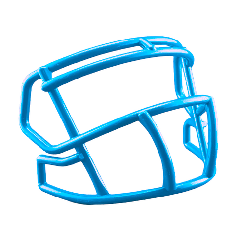 Light Blue Custom Riddell Speed Mini Football Helmet Facemask