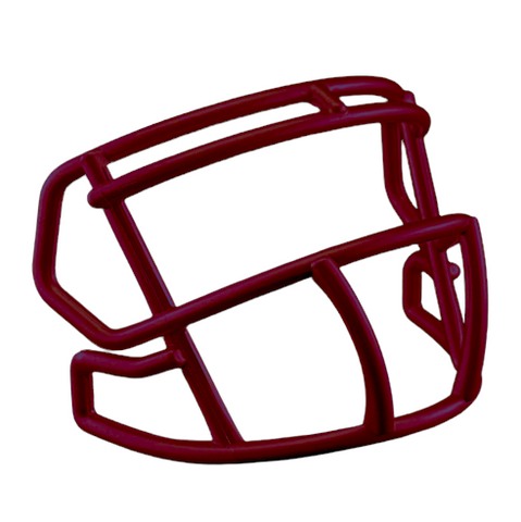 Burgundy Custom Riddell Speed Mini Football Helmet Facemask