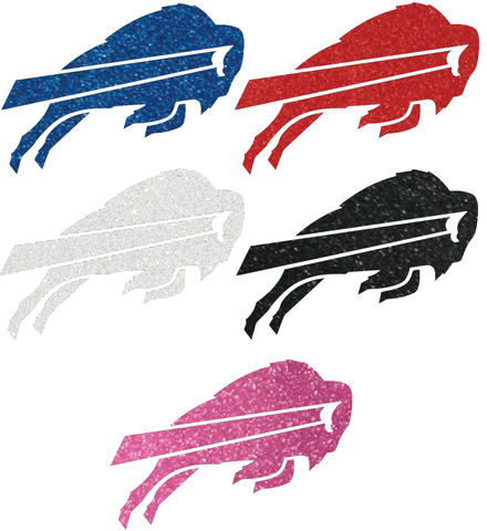 Buffalo Bills Metallic Sparkle Logo Premium DieCut Vinyl Decal PICK COLOR & SIZE