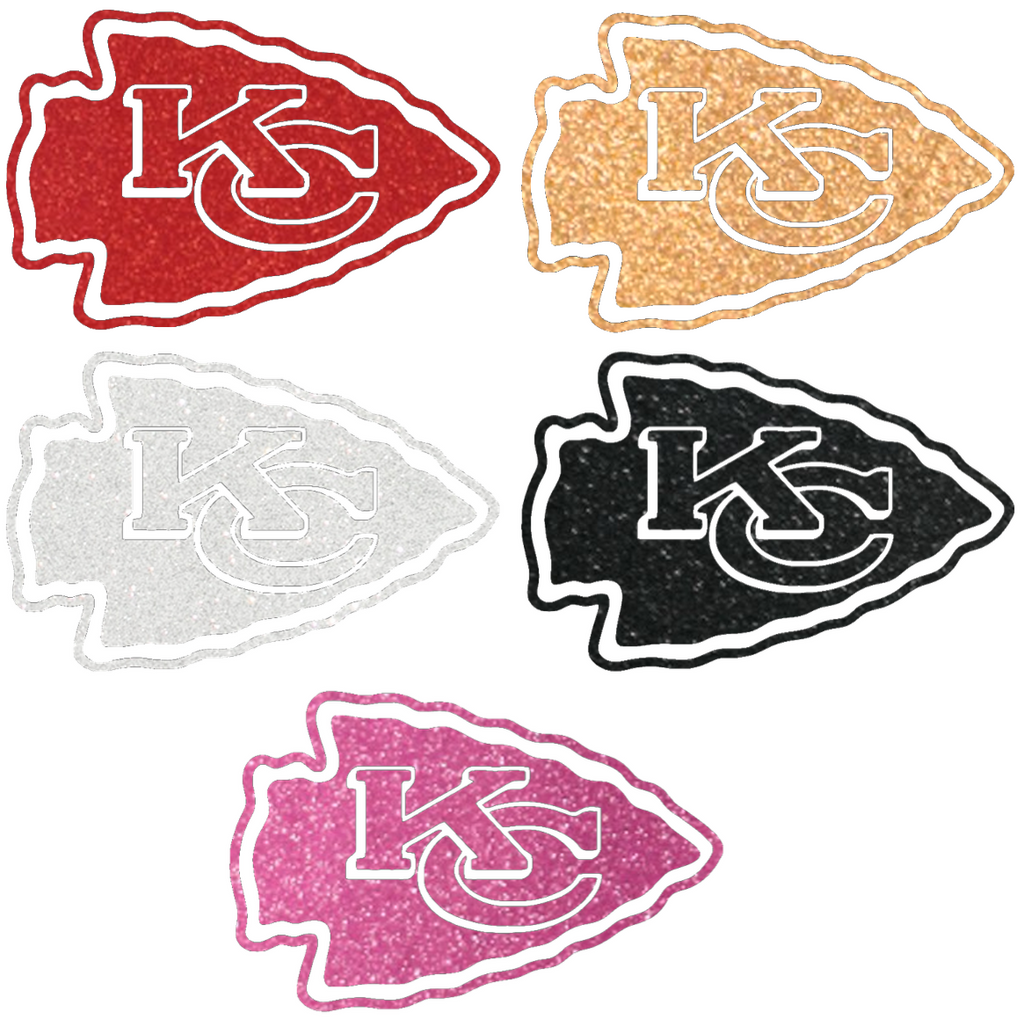 Kansas City Chiefs Metallic Sparkle Premium Vinyl Decal PICK COLOR ...
