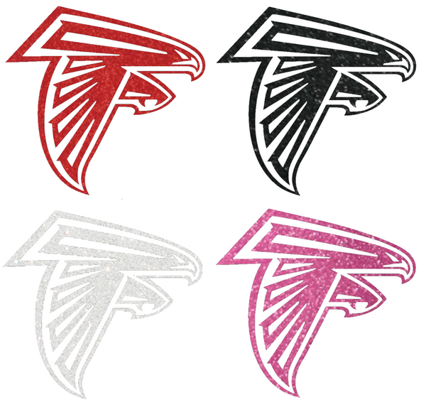 Atlanta Falcons Metallic Sparkle Logo Premium DieCut Vinyl Decal PICK COLOR & SIZE