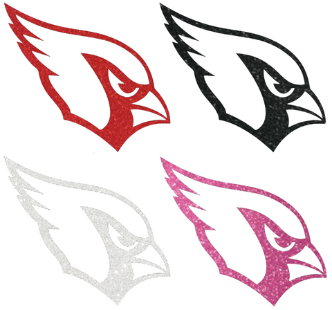 Arizona Cardinals Metallic Sparkle Logo Premium DieCut Vinyl Decal PICK COLOR & SIZE